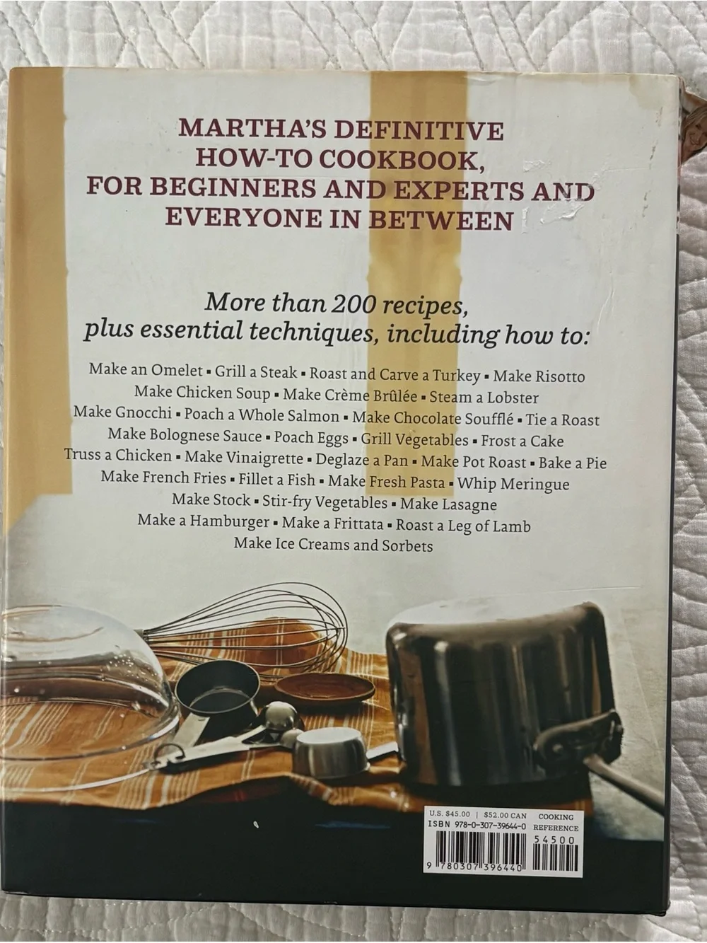 Martha Stewart Cooking School — Pink Cover with Neutral Background